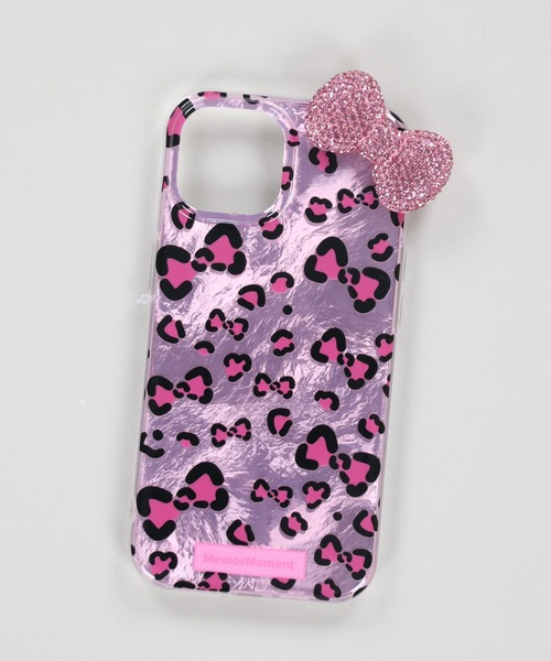 ピンク　リボン　かキラキラ　ヒョウ柄　レオパード柄　韓国 iPhoneケース ピンク リボン かキラキラ ヒョウ柄 レオパード柄 韓国 iPhoneケース