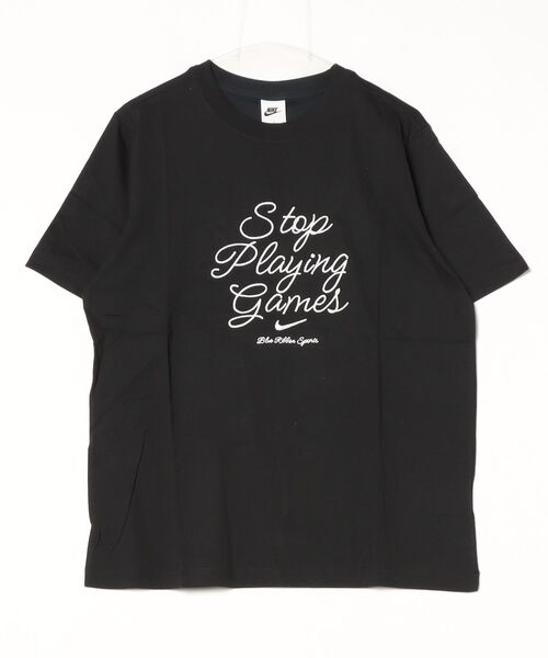 NIKE（ナイキ）の「ナイキ NIKE ナイキ  NSW S/S Tシャツ OPP1（Tシャツ/カットソー・レディース・ブラック/ブルー/ホワイト・M/L）」の2枚目の写真