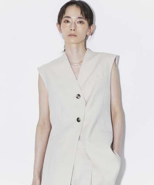 AKIRANAKA/アキラナカ】EX.V Neck Gilet/別注Vネックジレベスト