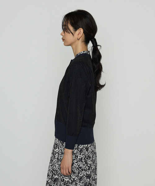 K.T KIYOKO TAKASE（キヨコタカセ）の「二重編みラメニット カーディガン（ニット/セーター・レディース・グレー/ブラック系その他・FREE）」の11枚目の写真