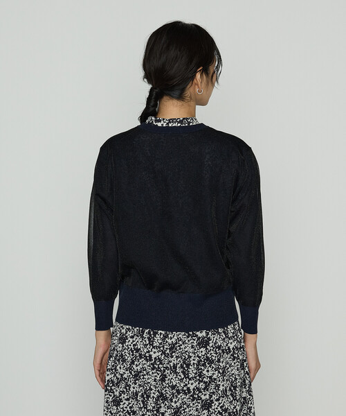 K.T KIYOKO TAKASE（キヨコタカセ）の「二重編みラメニット カーディガン（ニット/セーター・レディース・グレー/ブラック系その他・FREE）」の12枚目の写真