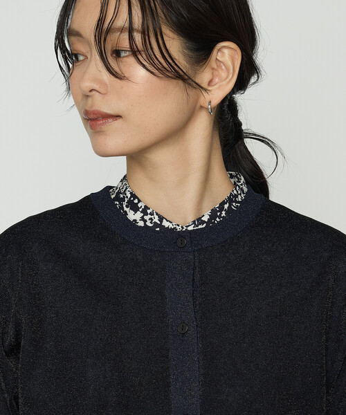 K.T KIYOKO TAKASE（キヨコタカセ）の「二重編みラメニット カーディガン（ニット/セーター・レディース・グレー/ブラック系その他・FREE）」の13枚目の写真