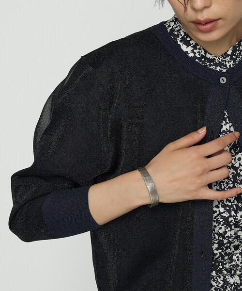 K.T KIYOKO TAKASE（キヨコタカセ）の「二重編みラメニット カーディガン（ニット/セーター・レディース・グレー/ブラック系その他・FREE）」の14枚目の写真