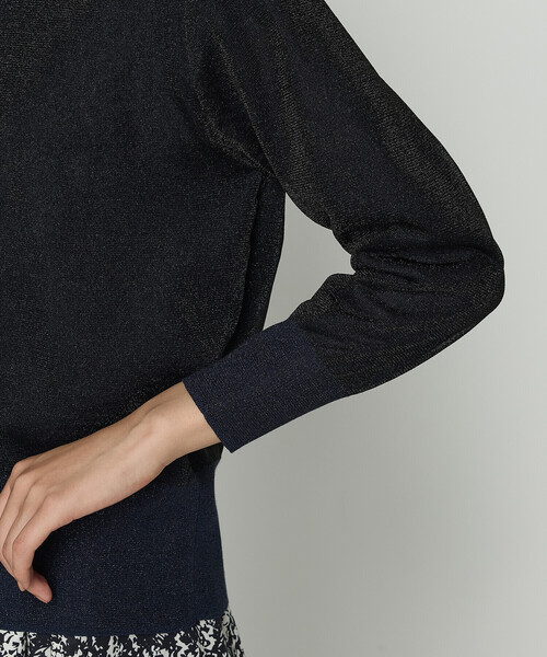 K.T KIYOKO TAKASE（キヨコタカセ）の「二重編みラメニット カーディガン（ニット/セーター・レディース・グレー/ブラック系その他・FREE）」の16枚目の写真