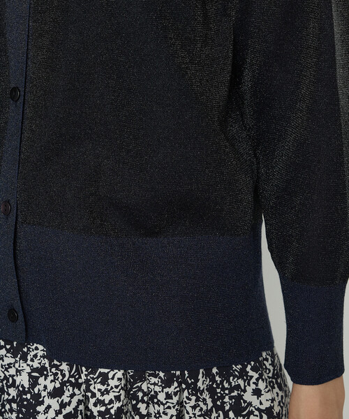 K.T KIYOKO TAKASE（キヨコタカセ）の「二重編みラメニット カーディガン（ニット/セーター・レディース・グレー/ブラック系その他・FREE）」の17枚目の写真