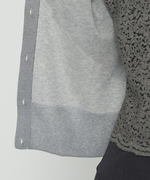 K.T KIYOKO TAKASE（キヨコタカセ）の「二重編みラメニット カーディガン（ニット/セーター・レディース・グレー/ブラック系その他・FREE）」の19枚目の写真