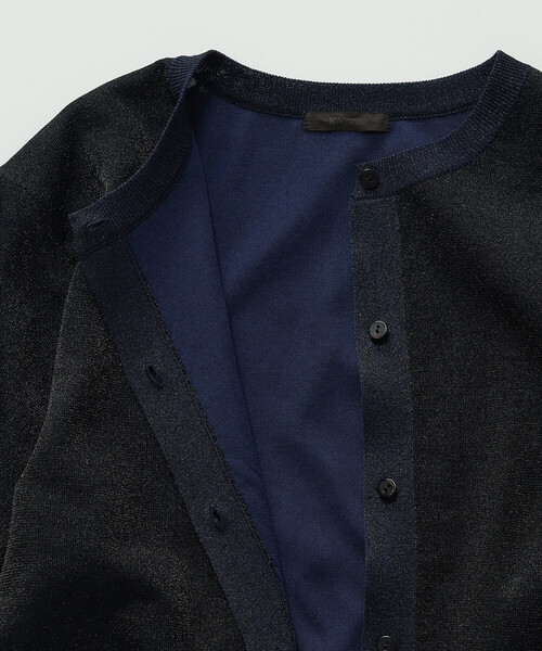 K.T KIYOKO TAKASE（キヨコタカセ）の「二重編みラメニット カーディガン（ニット/セーター・レディース・グレー/ブラック系その他・FREE）」の22枚目の写真