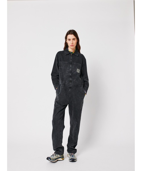 BOBO CHOSES(ボボショーズ)の「Denim zip-up jumpsuit(サロペット/オーバーオール・レディース・ダークグレー・S/M/L/XL/XS)」の4枚目の写真