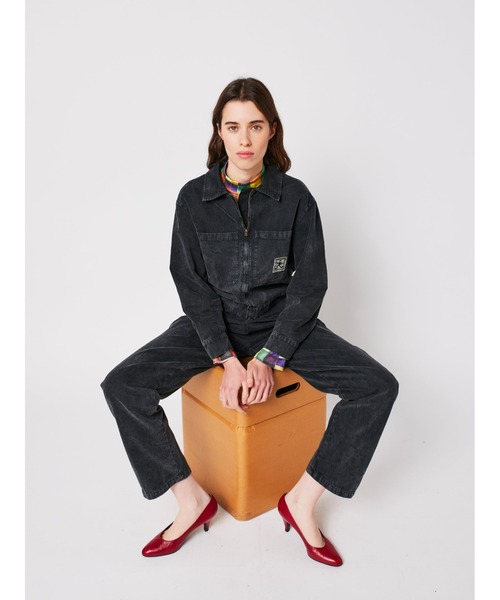 BOBO CHOSES(ボボショーズ)の「Denim zip-up jumpsuit(サロペット/オーバーオール・レディース・ダークグレー・S/M/L/XL/XS)」の7枚目の写真
