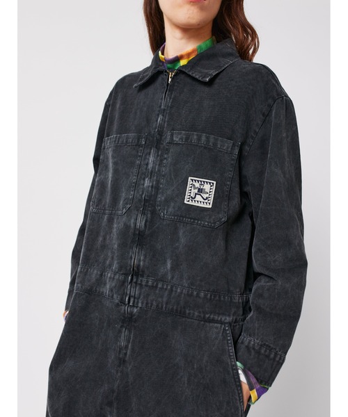 BOBO CHOSES(ボボショーズ)の「Denim zip-up jumpsuit(サロペット/オーバーオール・レディース・ダークグレー・S/M/L/XL/XS)」の8枚目の写真