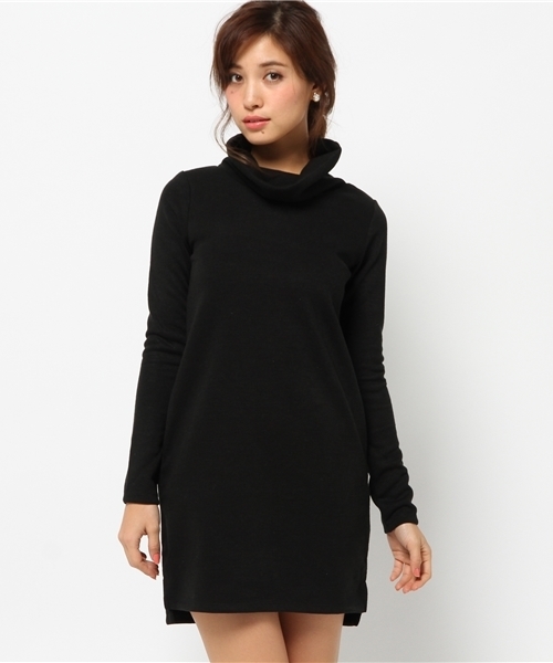 rienda（リエンダ）の「CLシンプルハイネックOP（ワンピース・レディース・トップグレー/ブラック/ホワイト・FREE）」の4枚目の写真