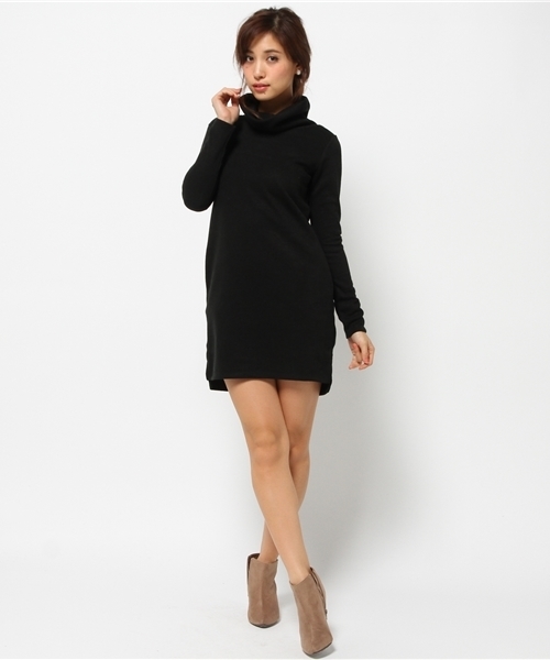 rienda（リエンダ）の「CLシンプルハイネックOP（ワンピース・レディース・トップグレー/ブラック/ホワイト・FREE）」の7枚目の写真