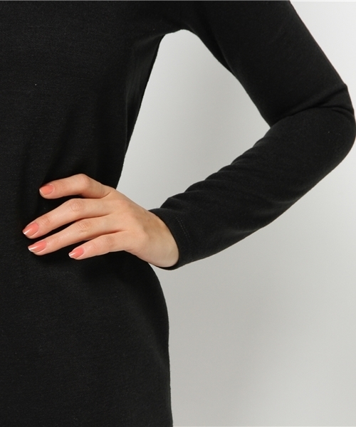 rienda（リエンダ）の「CLシンプルハイネックOP（ワンピース・レディース・トップグレー/ブラック/ホワイト・FREE）」の9枚目の写真