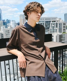 良好　UNITED TOKYO 長袖　ブラウン　ライトグレー　シャツ　ブラウス ウィメンズ/トップス/シャツ/ブラウス(長袖)｜UNITED TOKYO