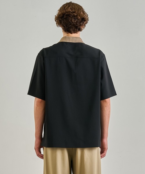 UNITED TOKYO（ユナイテッドトウキョウ）の「バイカラーニットドッキングシャツ（シャツ/ブラウス・メンズ・ブラウン/ブラック・1/2）」の21枚目の写真