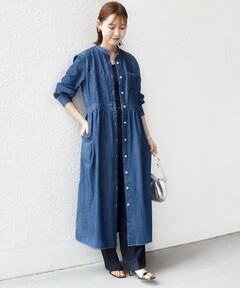 【Ralph Lauren】ベルテッド デニム スリーブレス Aラインドレス ベルテッド デニム スリーブレス Aライン ドレス | ラルフ