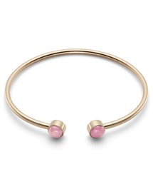 OLIVIA BURTON（オリビアバートン）の「「OLIVIA BURTON/オリビアバートン」トレンド - アベンチュリン/ローズクォーツ　 カボション ゴールド ジェムストーン バングル 天然石（バングル/リストバンド）」