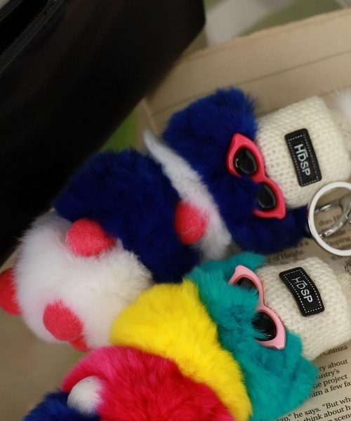 モフモフ イモムシモチーフ ぬいぐるみキーホルダー（キーホルダー