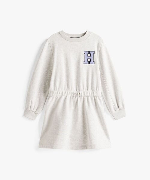 セール】GIRLS バーシティロングスリーブニットワンピース（ワンピース