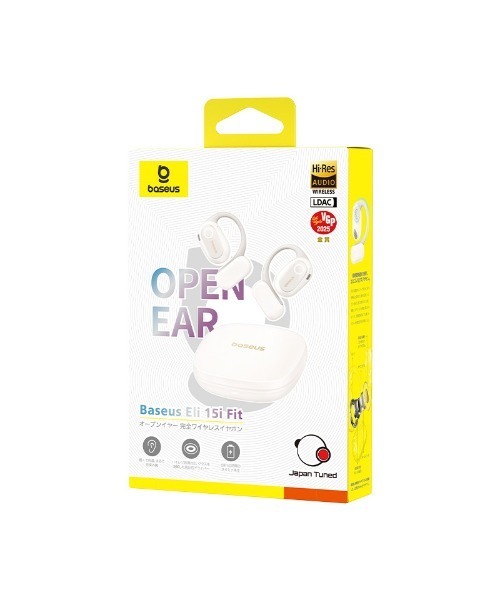 Hamee(ハミィ)の「Baseus ベースアス Eli 15i fit Open-EarTWS Earphone Bluetooth5.4対応 ワイヤレスイヤホン(ヘッドフォン/イヤホン・レディース・ブラック系その他/ホワイト系その他・FREE)」の7枚目の写真