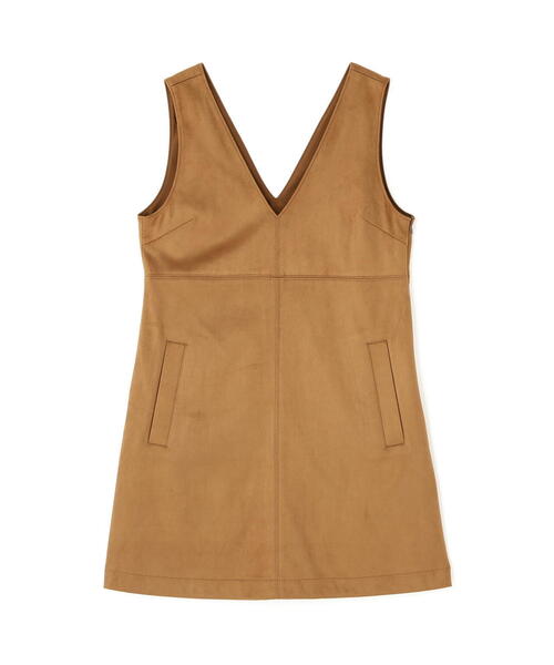 NATURAL BEAUTY BASIC（ナチュラルビューティーベーシック）の「◇フェイクスエードミニジャンスカ（ジャンパースカート・レディース・ブルー/キャメル/チャコールグレー・SMALL/MEDIUM）」の10枚目の写真