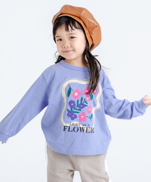 SKAPE(エスケープ)の「プチプリロンT(Tシャツ/カットソー・キッズ・ベージュ/パープル/イエロー/レッド/グレー/ブラック/ホワイト/ブルー/グリーン/アイボリー・90cm/110cm/100cm/120cm/130cm/80cm)」の8枚目の写真