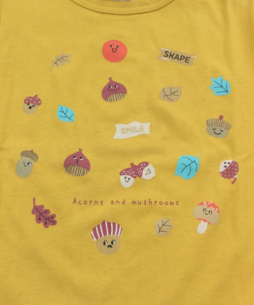 SKAPE(エスケープ)の「プチプリロンT(Tシャツ/カットソー・キッズ・ベージュ/パープル/イエロー/レッド/グレー/ブラック/ホワイト/ブルー/グリーン/アイボリー・90cm/110cm/100cm/120cm/130cm/80cm)」の19枚目の写真