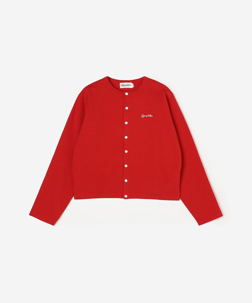 GYMPHLEX(ジムフレックス)の「Gymphlex | コットン 長袖ショートカーディガン WOMEN(カーディガン/ボレロ・レディース・ブラック/グレー/レッド・14)」の1枚目の写真