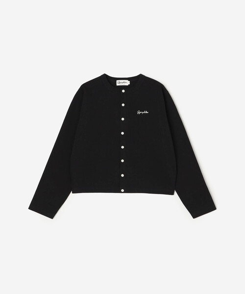 GYMPHLEX(ジムフレックス)の「Gymphlex | コットン 長袖ショートカーディガン WOMEN(カーディガン/ボレロ・レディース・ブラック/グレー/レッド・14)」の2枚目の写真