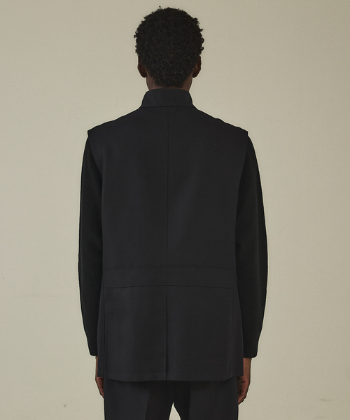 DESIGNWORKS（デザインワークス）の「【セットアップ対応】スリーブレス ユーロ ゲームベスト/ジャケット（ベスト・メンズ・グレー/ダークネイビー・46/50）」の5枚目の写真