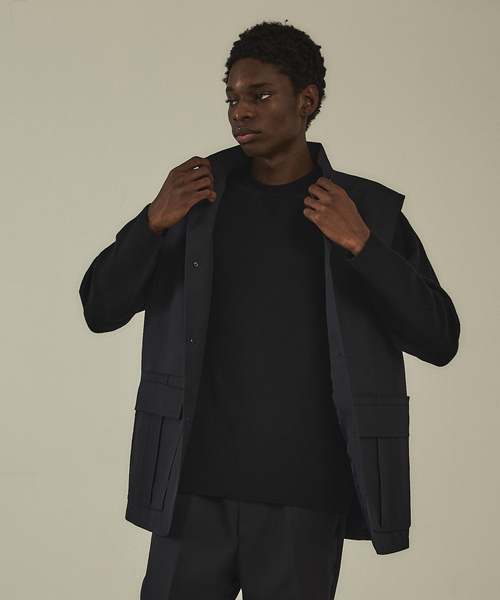 DESIGNWORKS（デザインワークス）の「【セットアップ対応】スリーブレス ユーロ ゲームベスト/ジャケット（ベスト・メンズ・グレー/ダークネイビー・46/50）」の13枚目の写真