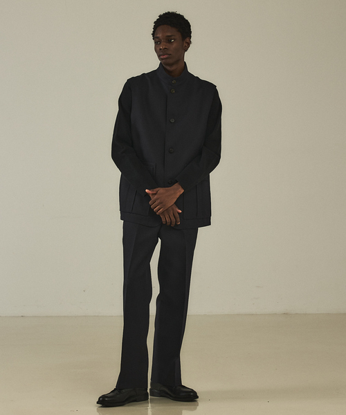 DESIGNWORKS（デザインワークス）の「【セットアップ対応】スリーブレス ユーロ ゲームベスト/ジャケット（ベスト・メンズ・グレー/ダークネイビー・46/50）」の14枚目の写真