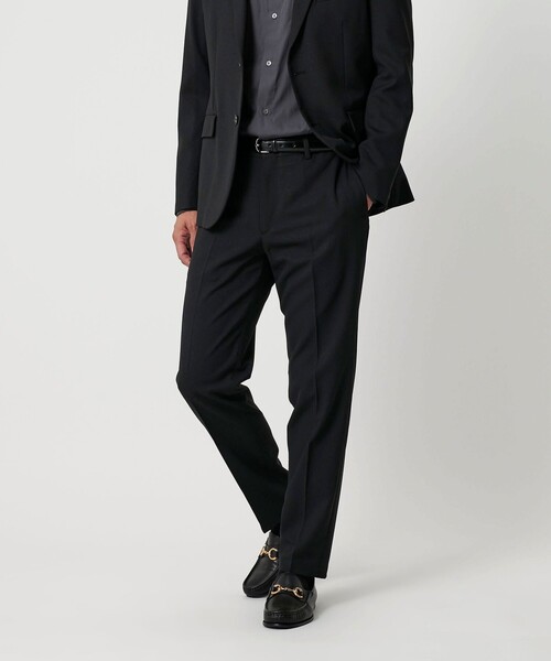 【美品】　ユナイテッドアローズ 　パンツスーツ　セットアップ　ノーカラー　手洗い WARDROBE SMART】ドライ カノコ セットアップ/ジャケット＆イージーパンツ