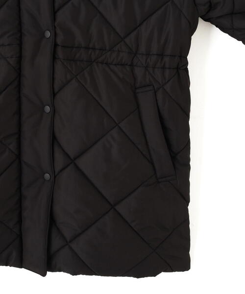 FREE'S MART（フリーズマート）の「◆ウエストドロストキルティングコート（その他アウター・レディース・ホワイト/ブラック・SMALL/MEDIUM）」の22枚目の写真
