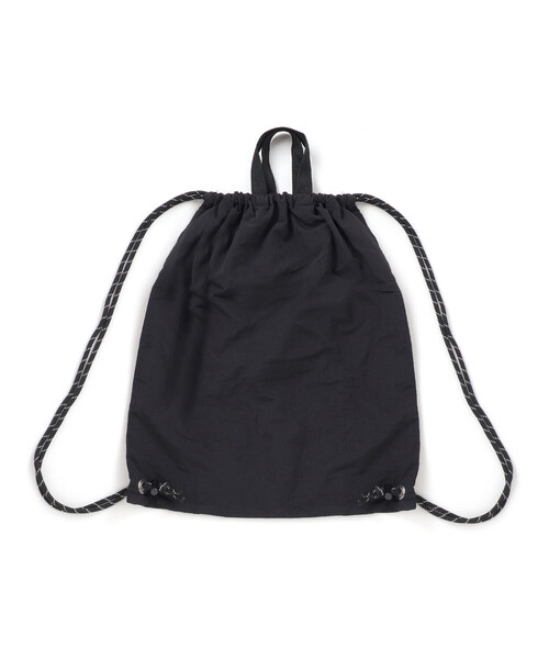 WASK(ワスク)の「メッシュポケットドローコードナップサック(バックパック/リュック・キッズ・グレー/ブラック・FREE)」の8枚目の写真