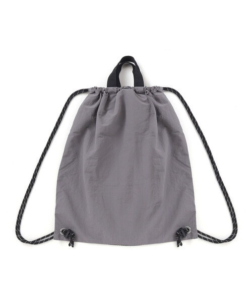 WASK(ワスク)の「メッシュポケットドローコードナップサック(バックパック/リュック・キッズ・グレー/ブラック・FREE)」の10枚目の写真