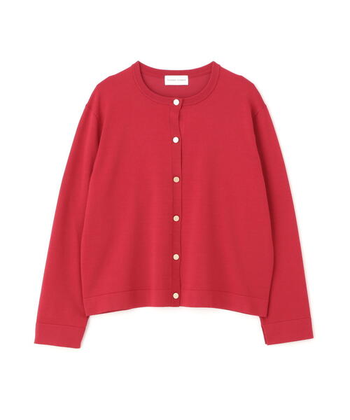 human woman（ヒューマンウーマン）の「◆レーヨン混ハイゲージクルーネックカーディガン（カーディガン/ボレロ・レディース・ブラック/ベージュ/レッド・MEDIUM）」の21枚目の写真