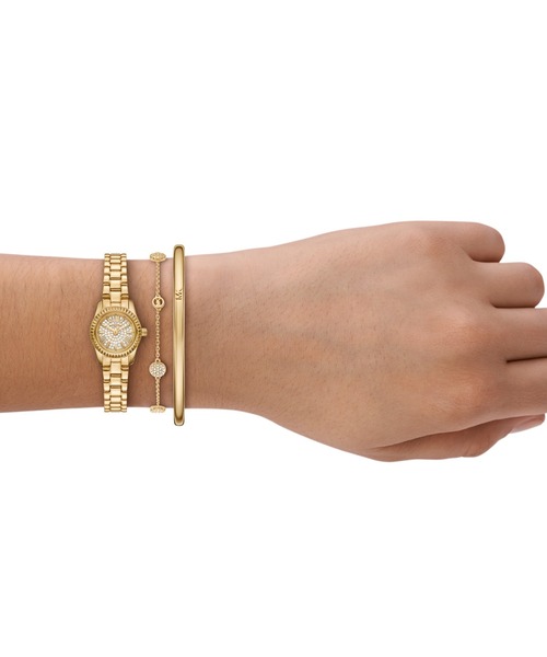 MICHAEL KORS(マイケルコース)の「マイケル・コース 腕時計 レディース アナログ ステンレス MK4944SET(アナログ腕時計・レディース・ゴールド・FREE)」の5枚目の写真