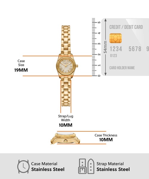 MICHAEL KORS(マイケルコース)の「マイケル・コース 腕時計 レディース アナログ ステンレス MK4944SET(アナログ腕時計・レディース・ゴールド・FREE)」の3枚目の写真