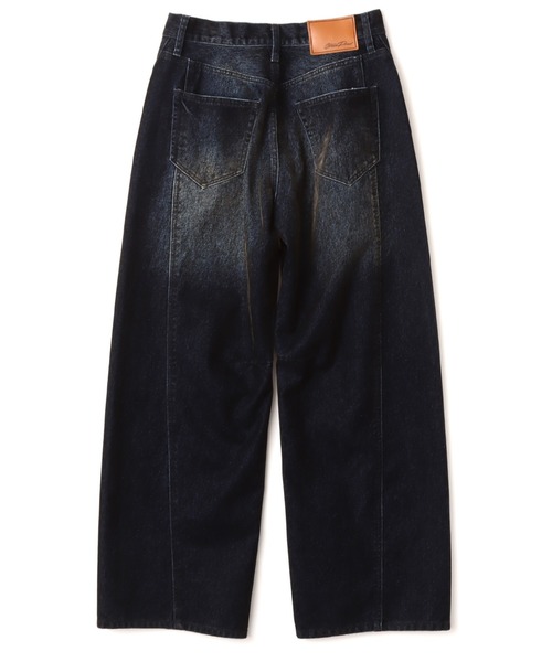 atmos pink(アトモスピンク)の「atmos pink Flocky Denim Pants / アトモス ピンク フロッキー デニム パンツ(デニムパンツ・レディース・ブロンズ/ネイビー・S/M)」の3枚目の写真