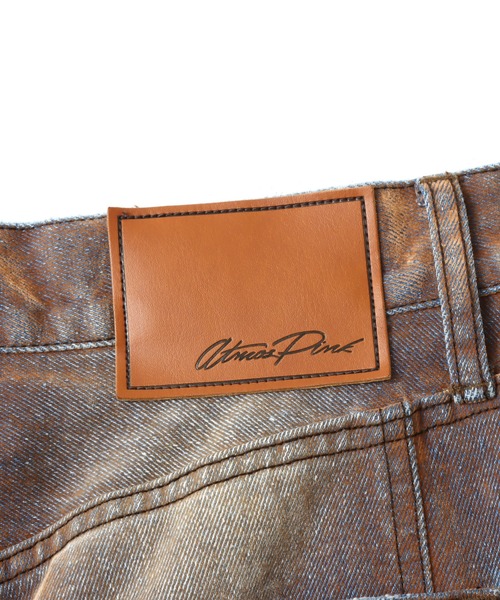 atmos pink(アトモスピンク)の「atmos pink Flocky Denim Pants / アトモス ピンク フロッキー デニム パンツ(デニムパンツ・レディース・ブロンズ/ネイビー・S/M)」の11枚目の写真