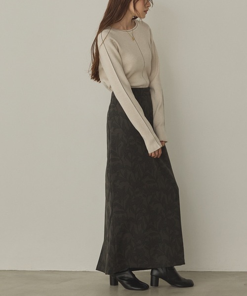 hunch(ハンチ)の「花柄プリント ナロースカート(スカート・レディース・ブラウン系その他/グレー系その他/ベージュ系その他・FREE)」の10枚目の写真