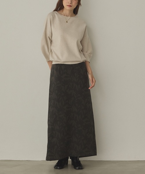 hunch(ハンチ)の「花柄プリント ナロースカート(スカート・レディース・ブラウン系その他/グレー系その他/ベージュ系その他・FREE)」の11枚目の写真