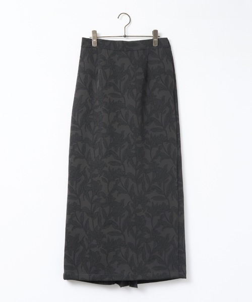 hunch(ハンチ)の「花柄プリント ナロースカート(スカート・レディース・ブラウン系その他/グレー系その他/ベージュ系その他・FREE)」の4枚目の写真