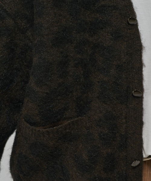 Lui's(ルイス)の「レオパードカーディガン(カーディガン/ボレロ・メンズ・グレー/ブラウン・S/M)」の3枚目の写真