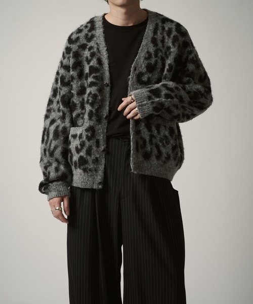 Lui's(ルイス)の「レオパードカーディガン(カーディガン/ボレロ・メンズ・グレー/ブラウン・S/M)」の4枚目の写真