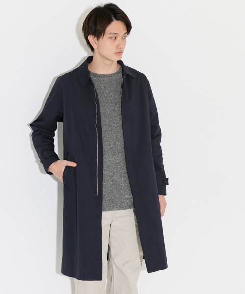 SENSE OF PLACE by URBAN RESEARCH（センスオブプレイスバイアーバンリサーチ）の「【B】ステンカラーコート（ステンカラーコート・メンズ・ライトベージュ/オリーブ/ネイビー・L/M）」の3枚目の写真