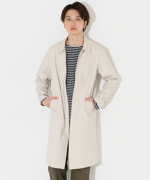 SENSE OF PLACE by URBAN RESEARCH（センスオブプレイスバイアーバンリサーチ）の「【B】ステンカラーコート（ステンカラーコート・メンズ・ライトベージュ/オリーブ/ネイビー・L/M）」の2枚目の写真