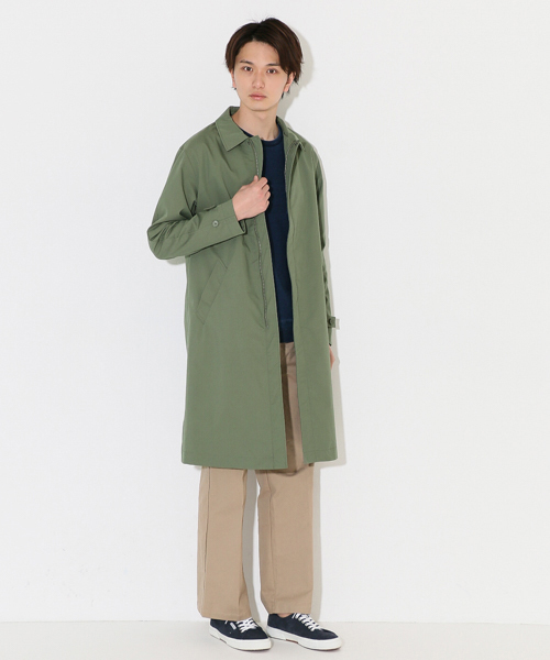 SENSE OF PLACE by URBAN RESEARCH（センスオブプレイスバイアーバンリサーチ）の「【B】ステンカラーコート（ステンカラーコート・メンズ・ライトベージュ/オリーブ/ネイビー・L/M）」の10枚目の写真