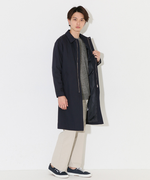 SENSE OF PLACE by URBAN RESEARCH（センスオブプレイスバイアーバンリサーチ）の「【B】ステンカラーコート（ステンカラーコート・メンズ・ライトベージュ/オリーブ/ネイビー・L/M）」の4枚目の写真